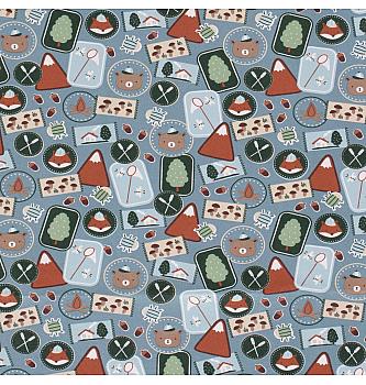 Prevešanka Taborniki | modra | 95%CO / 5%EL