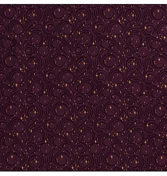 Poplin Božični vzorec | metalik | bordo | 100%CO
