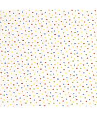 Nooteboom Poplin Pisani cvetki | bela | 100%CO 19754.050