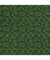Nooteboom Poplin Božične vejice | metalik | zelena | 100%CO 20715.025