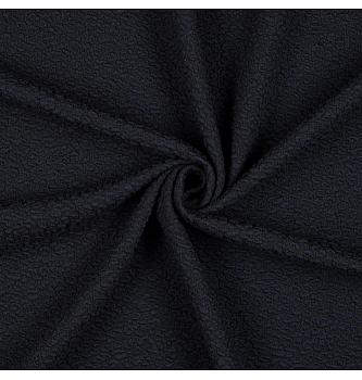 Pletenina žakard | temnomodra | 70%CO / 25%PL / 5%EL