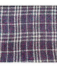 Hemmers Bouclé karo | metalik | bordo | 100%PL 208973.803
