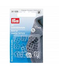 PRYM Plastični podgumbi | transparentni | 11mm | 20kos 311520