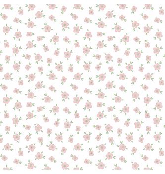 Poplin Drobne cvetke | bela | 100%CO