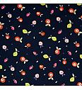 Poplin Sadje glitter | temnomodra | 100%CO