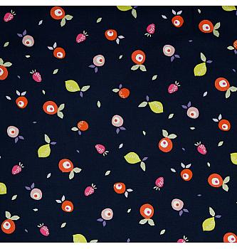 Poplin Sadje glitter | temnomodra | 100%CO