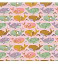 GOTS Poplin Pisani kiti | svetloroza | 100%CO