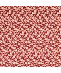 Hemmers Poplin Rožice in listki | bordo | 100%CO 201134.0002