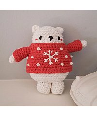 HOOOKED Komplet za izdelavo iz preje Eco Milano | Severni medvedek Yule PAK346