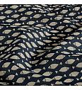 Batist batik Ribice | indigo | 100%CO