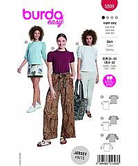 BURDA Kroj Majica z balonastimi rokavi 5809
