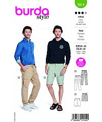 BURDA Kroj Hlače z žepi / bermuda hlače 5814