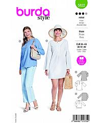 BURDA Kroj Bluza in tunika z gumbki 5822