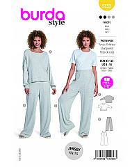 BURDA Kroj Ženska široka trenirka 5853
