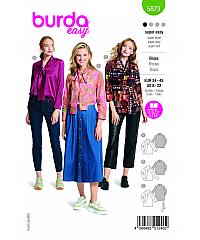 BURDA Kroj Bluza s šal ovratnikom 5873