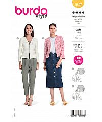 BURDA Kroj Elegantna ženska jakna z všitki 5897