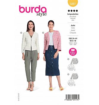 Kroj Elegantna ženska jakna z všitki
