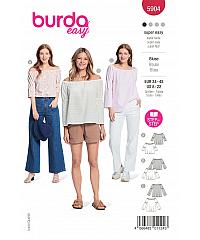 BURDA Kroj Bluza z razkritimi rameni 5904