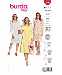 BURDA Kroj Obleka z volanom 5907