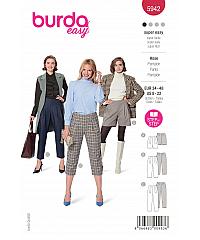 BURDA Kroj Hlače z gubami 5942