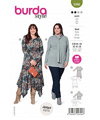 BURDA Kroj Obleka in tunika iz jerseya 5986
