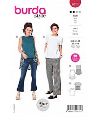 BURDA Kroj Majica z nabranim hrbtnim delom 6013