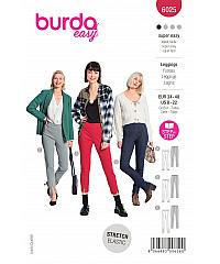 BURDA Kroj Oprijete hlače 6025
