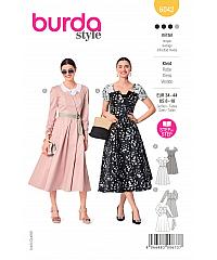BURDA Kroj Obleka v retro slogu 6042