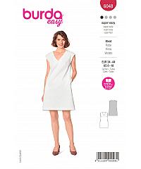 BURDA Kroj Preprosta obleka A linije 6048