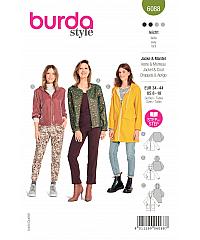 BURDA Kroj Športna jakna in pelerina 6088