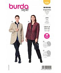 BURDA Kroj Elegantna jakna s princes šivi 6096