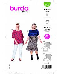BURDA Kroj Bluza s kratkimi rokavi 6105