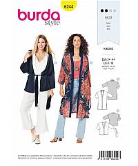 BURDA Kroj Kratek in dolg kimono 6244