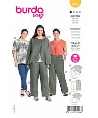 BURDA Kroj Komplet - hlače, bluza in jakna 8108