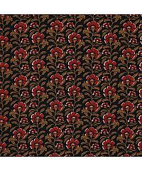 Verhees Viskozna tkanina Vintage cvetice | črna | 100%VI 06162.001