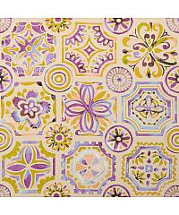 Hemmers Poplin Mediteranski ornament | lila | digitalni tisk | 100%CO 211835.0028