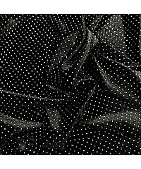 Ltex Pliš Svetleče pikice | črna/srebrna | 90%PL / 10% EL 80365.069