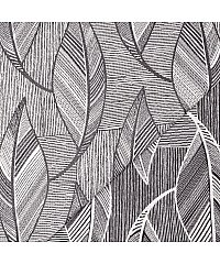 Can Žakard Listi | antracit | 60%PL / 30%CO / 10%LI 237037