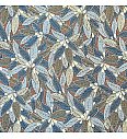Žakard Rastlinje | turkizna | 80%PL / 20%CO