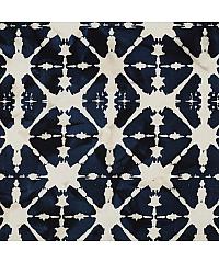 Verhees Poplin Batik geometrija | ročna batik tehnika | temnomodra | 100%CO 03931.001