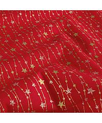 Nooteboom Poplin Božične girlande | metalik | rdeča | 100%CO 60973.015