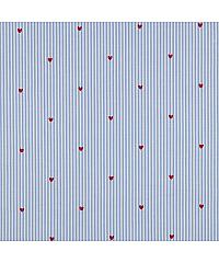 Verhees Poplin Črte in srčki | yarn dyed | 100%CO 04994.001