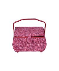 PRYM Škatla za šivalni pribor | 31,4x26,3x22cm | Burgundy 612096