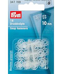 PRYM Prišivni pritiskači | 10mm | transparentni 347159