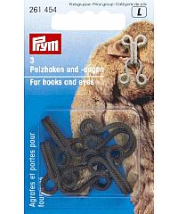 PRYM Kaveljčki za krzno | črni | 3 kosi 261453