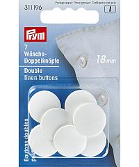 PRYM Gumbi za posteljnino | dvojni | 15mm | 9kos 311194