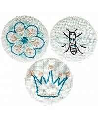 RICO Design Komplet GUMBI: rožica, krona in čebela 67301.52.00