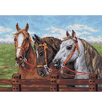 Gobelin Konji v staji | 30x40cm