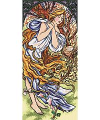 ORCHIDEA Gobelin Pomlad | Alphonse Mucha | 30x40cm 2374J