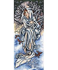 ORCHIDEA Gobelin Zima | Alphonse Mucha | 30x40cm 2380J